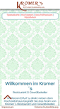 Mobile Screenshot of kromers-restaurant.de